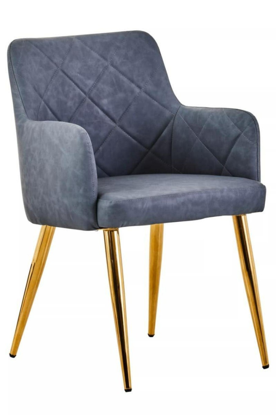FURNITURE Fifty Five South Seating | Tamzin Dark Grey Angular Dining Chair