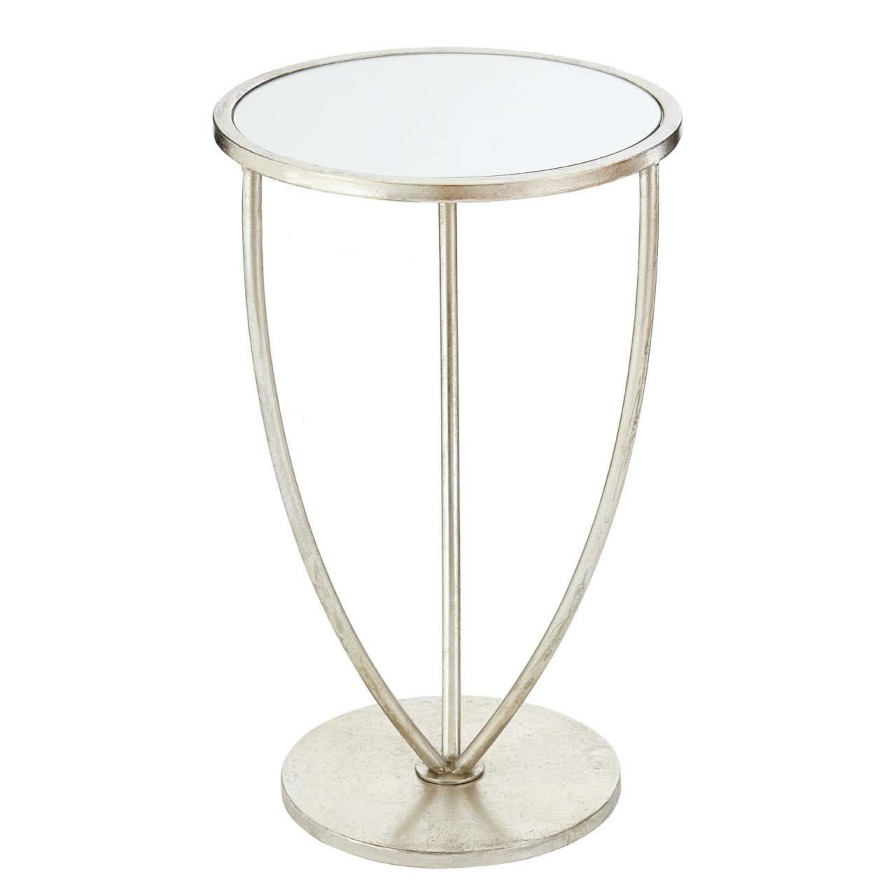 FURNITURE Premier Side Tables | Marcia Silver Finish Side Table