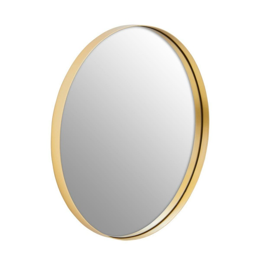Bathe and Utility Premier Mirrors | Cindy Medium Gold Finish Wall Mirror