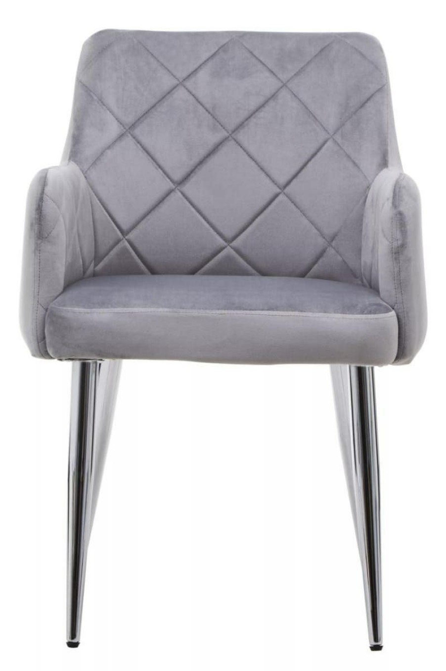 FURNITURE Fifty Five South Seating | Tamzin Mink Velvet Splayed Dining Chair