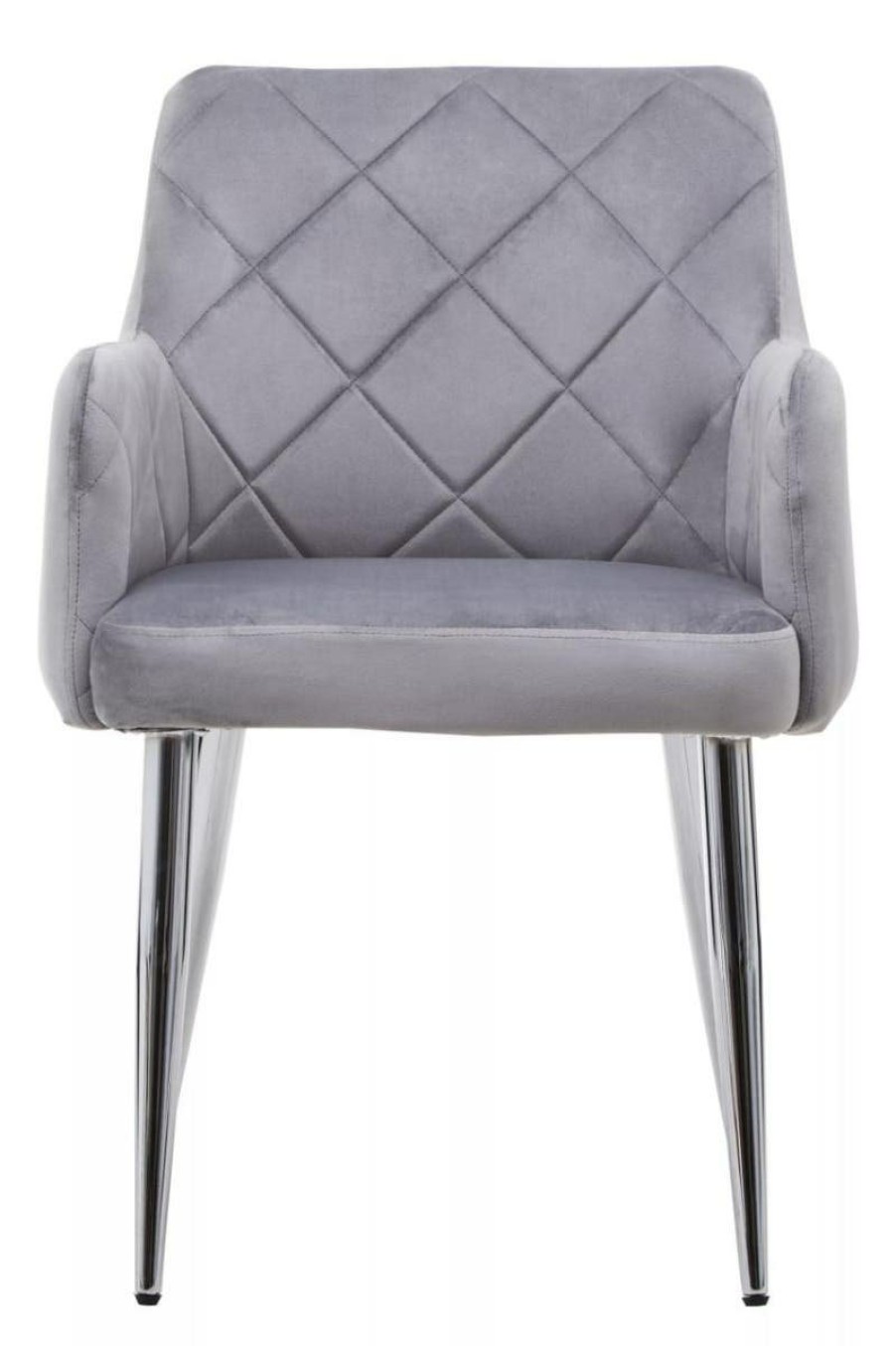FURNITURE Fifty Five South Seating | Tamzin Mink Velvet Splayed Dining Chair