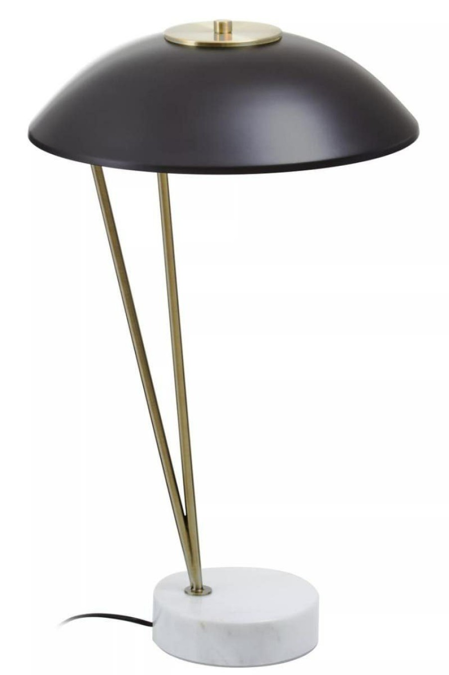 Accessories Fifty Five South Table Lamps | Newton Black Metal Shade Table Lamp
