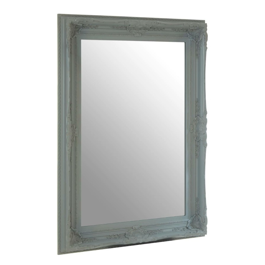 Bathe and Utility Premier Mirrors | Baroque Rectangular Antique Grey Wall Mirror