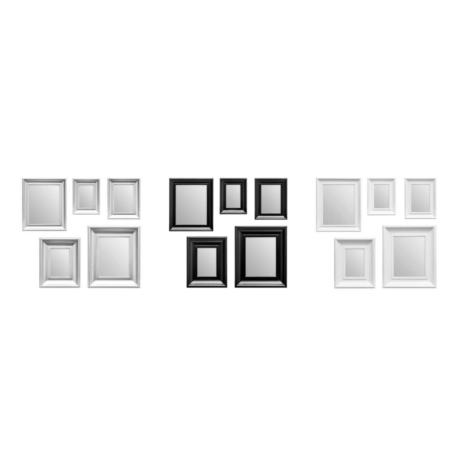 Bathe and Utility Premier Mirrors | Silver Frame 5Pc Mirror Set