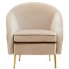 FURNITURE Fifty Five South Armchairs | Yasmeen Mink Velvet Armchair